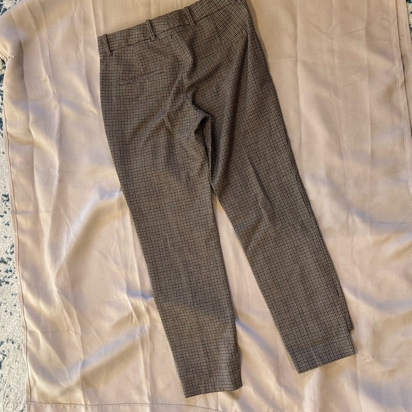 ZARA Asymmetrical Hem Plaid Trousers size 2 - Picture 7 of 11